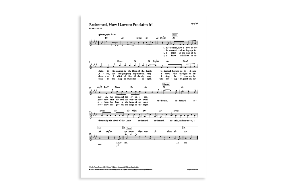 Redeemed, How I Love to Proclaim It! product image