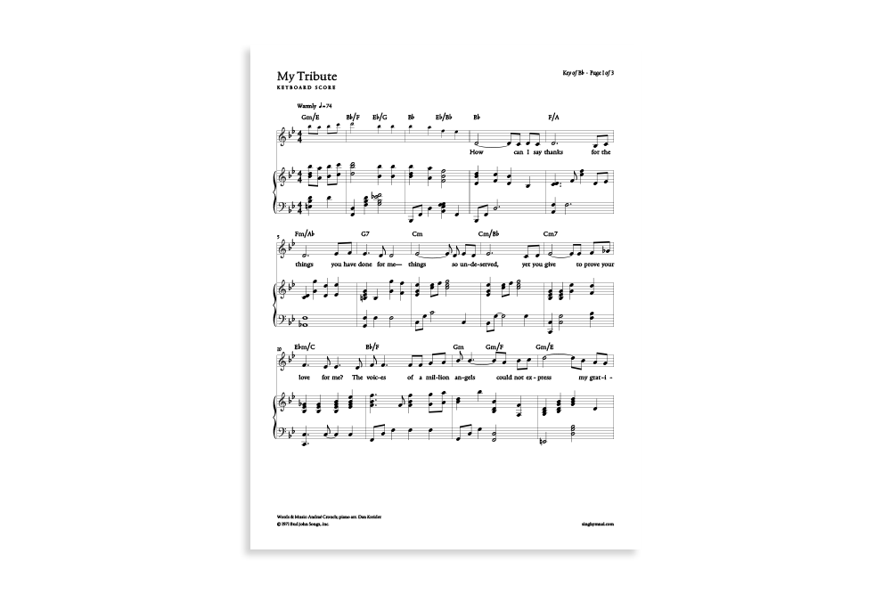 My Tribute product image