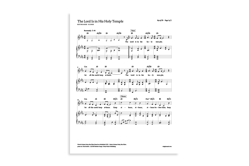 The Lord Is in His Holy Temple product image