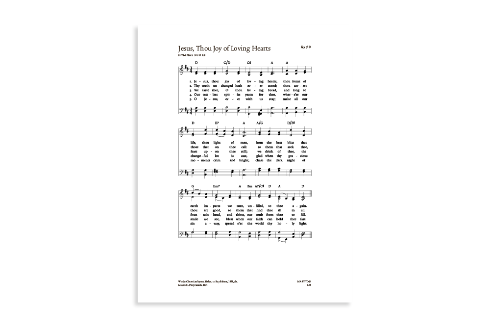 Jesus, Thou Joy of Loving Hearts product image