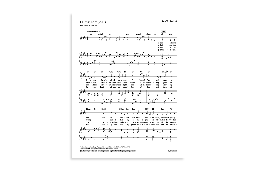 Fairest Lord Jesus product image