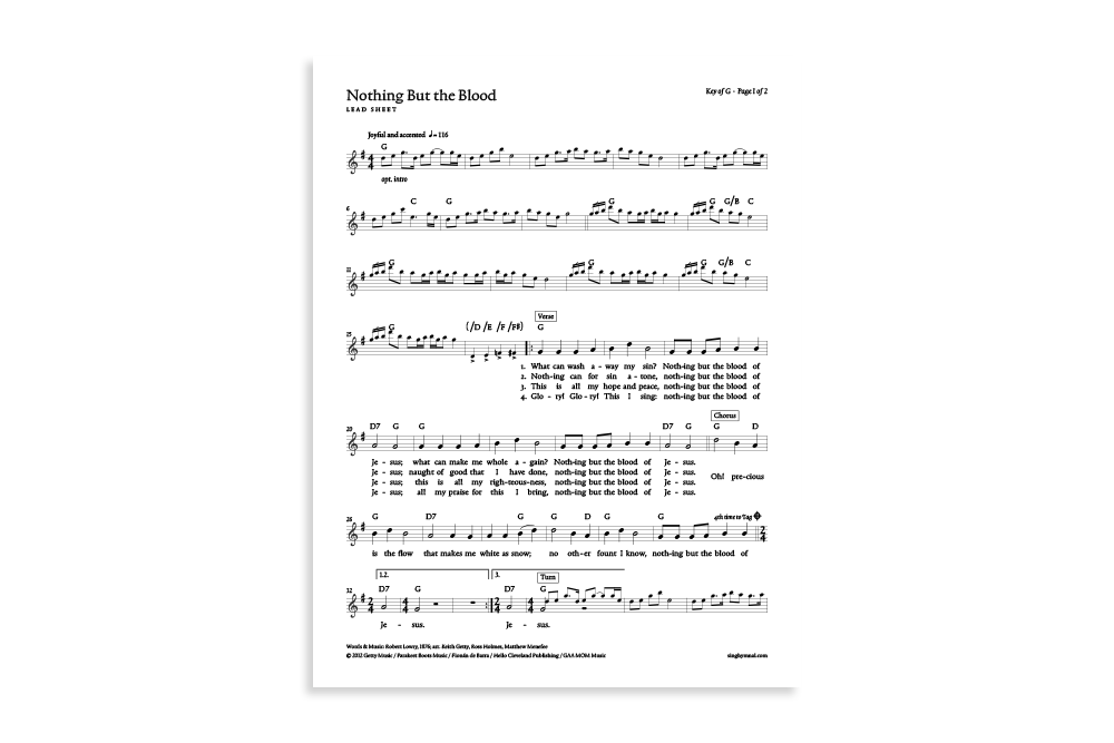 Nothing but the Blood product image