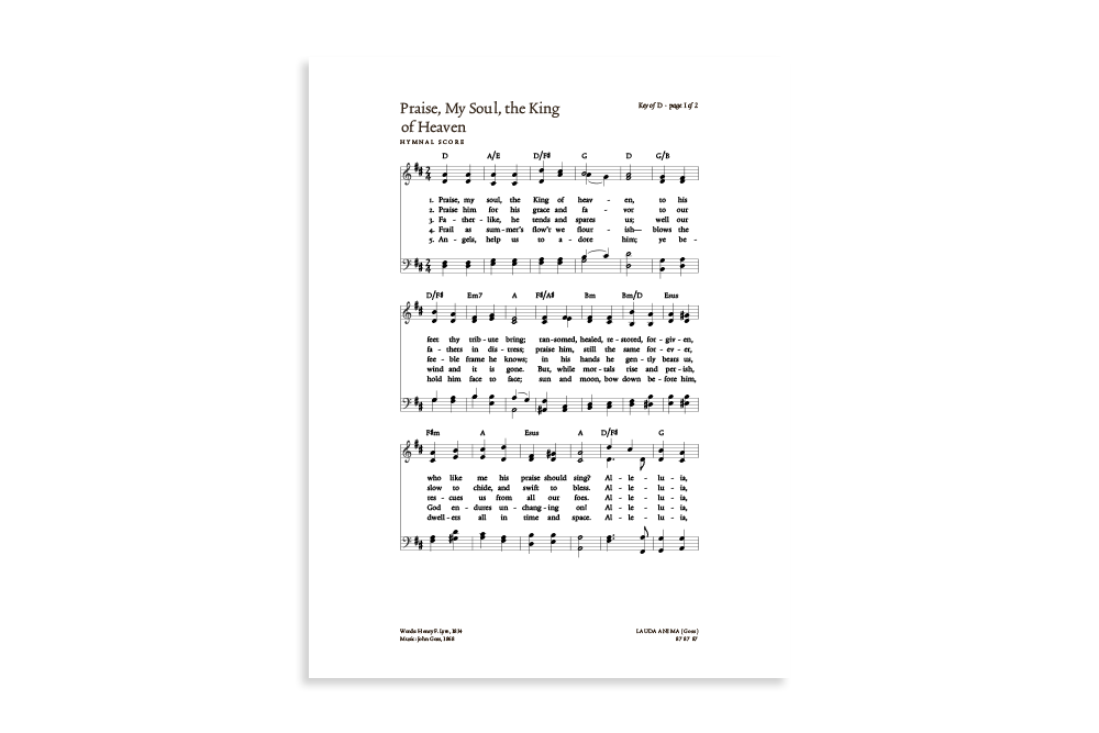 Praise, My Soul, the King of Heaven product image