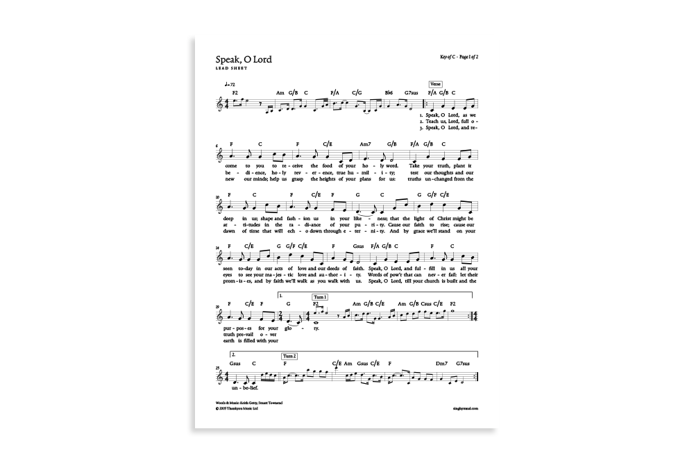 Speak, O Lord product image