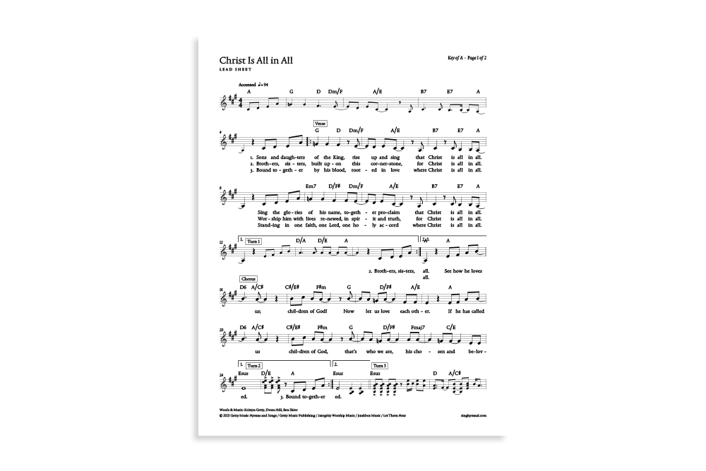 Christ Is All in All product image