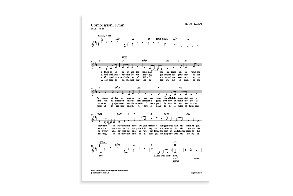 Compassion Hymn product image