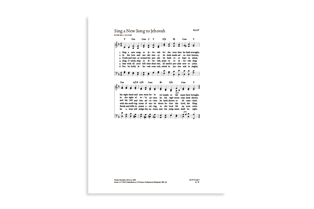 Sing a New Song to Jehovah product image