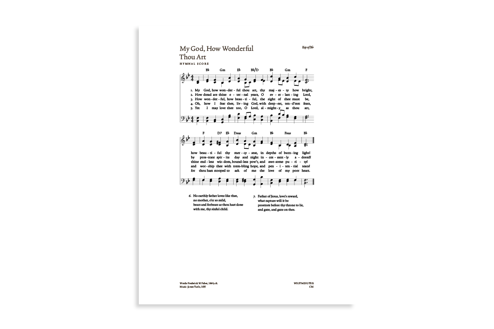 My God, How Wonderful Thou Art product image