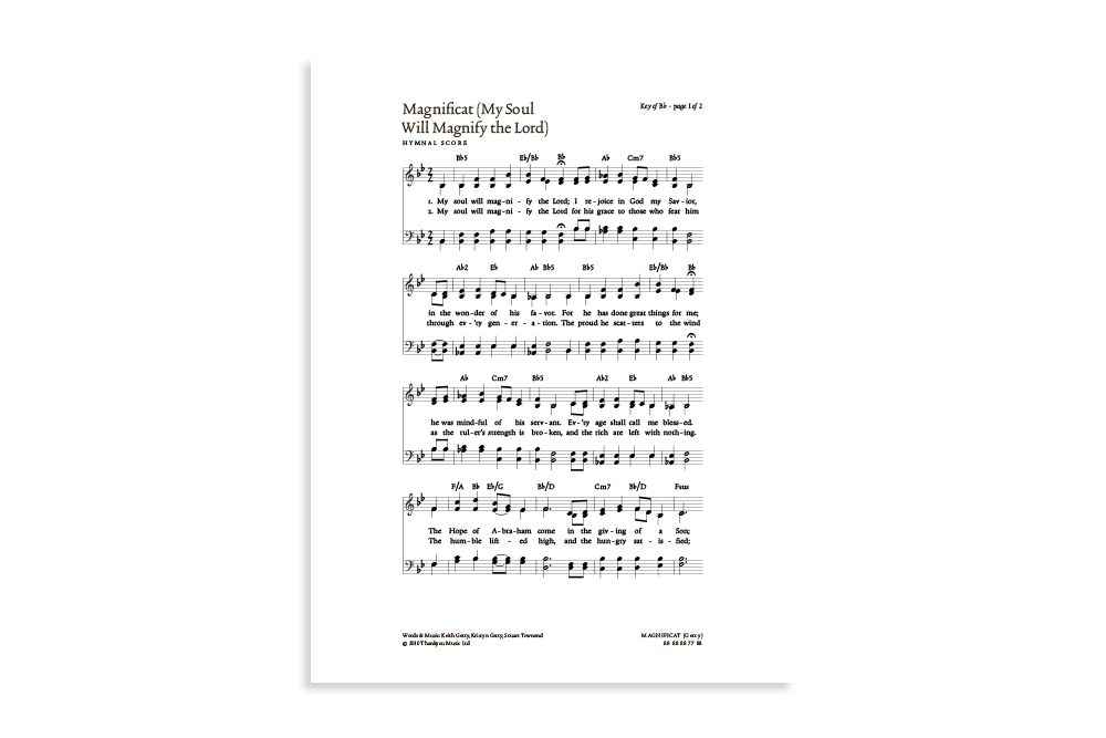 Magnificat (My Soul Will Magnify the Lord) product image