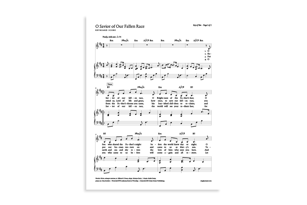 O Savior of Our Fallen Race product image