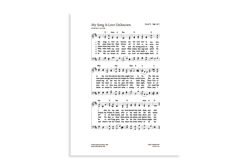 My Song Is Love Unknown product image
