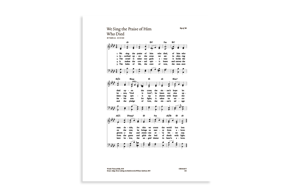 We Sing the Praise of Him Who Died product image