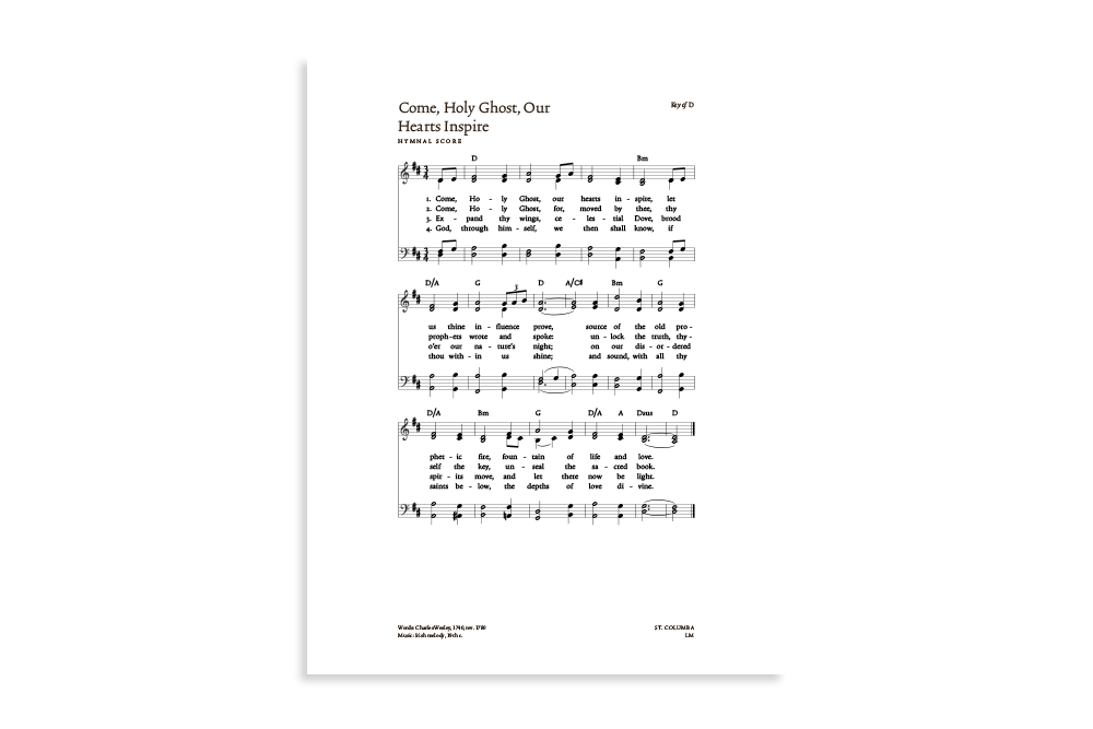 Come, Holy Ghost, Our Hearts Inspire product image