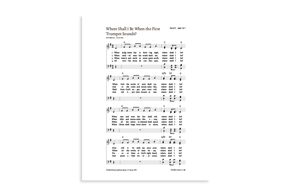 Where Shall I Be When the First Trumpet Sounds? product image